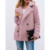 imagePRETTYGARDEN Womens Fashion Winter Coat Sherpa Fleece Faux Fur Shearling Oversized Trendy Jackets Warm OuterwearStyle Two Pink