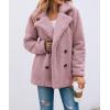 imagePRETTYGARDEN Womens Fashion Winter Coat Sherpa Fleece Faux Fur Shearling Oversized Trendy Jackets Warm OuterwearStyle Two Pink