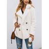 imagePRETTYGARDEN Womens Fashion Winter Coat Sherpa Fleece Faux Fur Shearling Oversized Trendy Jackets Warm OuterwearStyle Two White