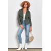 imagePRETTYGARDEN Womens Faux Suede Jackets 2025 Spring Fall Clothes Long Sleeve Open Front Cropped Coat OutwearLight Green