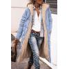 imagePRETTYGARDEN Womens 2025 Winter Fashion Clothes Oversized Shearling Fleece Long Coats JacketsLight Blue