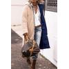 imagePRETTYGARDEN Womens 2025 Winter Fashion Clothes Oversized Shearling Fleece Long Coats JacketsNavy