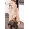 imagePRETTYGARDEN Womens 2025 Winter Fashion Clothes Oversized Shearling Fleece Long Coats JacketsRose Red