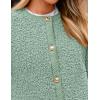 imagePRETTYGARDEN Womens Faux Fur Shearling Coat Fuzzy Fleece Button Up Trendy Fall Winter Cropped Jackets OuterwearBean Green