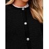 imagePRETTYGARDEN Womens Faux Fur Shearling Coat Fuzzy Fleece Button Up Trendy Fall Winter Cropped Jackets OuterwearBlack