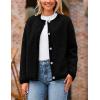 imagePRETTYGARDEN Womens Faux Fur Shearling Coat Fuzzy Fleece Button Up Trendy Fall Winter Cropped Jackets OuterwearBlack