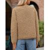 imagePRETTYGARDEN Womens Faux Fur Shearling Coat Fuzzy Fleece Button Up Trendy Fall Winter Cropped Jackets OuterwearKhaki
