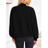 imagePRETTYGARDEN Womens Bomber Jackets Winter Trendy Varsity Jackets Shackets Button Down Cropped Coats with PocketsBlack