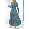 imagePRETTYGARDEN Womens Floral Maxi Dress 2025 Spring Long Sleeve V Neck Casual A Line Long Flowy Boho Party DressesFloral Purple Green