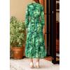 imagePRETTYGARDEN Womens Floral Maxi Dress 2025 Spring Long Sleeve V Neck Casual A Line Long Flowy Boho Party DressesGreen