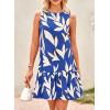 imagePRETTYGARDEN Womens 2025 Summer Boho Floral Mini Dress Sleeveless Backless Short Wedding Guest Beach Vacation SundressesFloral Blue Beige