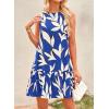 imagePRETTYGARDEN Womens 2025 Summer Boho Floral Mini Dress Sleeveless Backless Short Wedding Guest Beach Vacation SundressesFloral Blue Beige