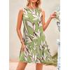 imagePRETTYGARDEN Womens 2025 Summer Boho Floral Mini Dress Sleeveless Backless Short Wedding Guest Beach Vacation SundressesFloral Grass Green Beige