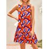 imagePRETTYGARDEN Womens 2025 Summer Boho Floral Mini Dress Sleeveless Backless Short Wedding Guest Beach Vacation SundressesFloral Orange