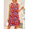 imagePRETTYGARDEN Womens 2025 Summer Boho Floral Mini Dress Sleeveless Backless Short Wedding Guest Beach Vacation SundressesFloral Orange