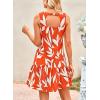 imagePRETTYGARDEN Womens 2025 Summer Boho Floral Mini Dress Sleeveless Backless Short Wedding Guest Beach Vacation SundressesFloral Orange Beige