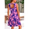 imagePRETTYGARDEN Womens 2025 Summer Boho Floral Mini Dress Sleeveless Backless Short Wedding Guest Beach Vacation SundressesFloral Pink Blue