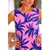 imagePRETTYGARDEN Womens 2025 Summer Boho Floral Mini Dress Sleeveless Backless Short Wedding Guest Beach Vacation SundressesFloral Pink Blue