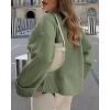 imagePRETTYGARDEN Womens Fall Oversized Sweaters Casual Crewneck Pullover Long Sleeve Fuzzy Chunky Knit Tops BlouseArmy Green