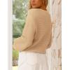 imagePRETTYGARDEN Womens Fall Sweaters 2025 Casual Loose Crewneck Ribbed Long Sleeve Top Knit Pullover SweaterApricot