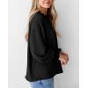 imagePRETTYGARDEN Womens Long Sleeve Tee Shirts Spring Fall Trendy Clothes Casual Loose Crewneck Ribbed Blouse Tunic TopsBlack