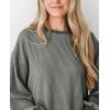 imagePRETTYGARDEN Womens Long Sleeve Tee Shirts Spring Fall Trendy Clothes Casual Loose Crewneck Ribbed Blouse Tunic TopsGrey