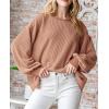 imagePRETTYGARDEN Womens Long Sleeve Tee Shirts Spring Fall Trendy Clothes Casual Loose Crewneck Ribbed Blouse Tunic TopsKhaki