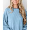 imagePRETTYGARDEN Womens Long Sleeve Tee Shirts Spring Fall Trendy Clothes Casual Loose Crewneck Ribbed Blouse Tunic TopsLight Blue