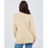 imagePRETTYGARDEN Womens Cardigan Sweaters Long Sleeve Open Front Button Up V Neck Ribbed Knit Winter Sweater JacketsBeige