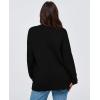 imagePRETTYGARDEN Womens Cardigan Sweaters Long Sleeve Open Front Button Up V Neck Ribbed Knit Winter Sweater JacketsBlack