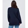 imagePRETTYGARDEN Womens Cardigan Sweaters Long Sleeve Open Front Button Up V Neck Ribbed Knit Winter Sweater JacketsNavy