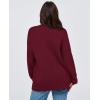imagePRETTYGARDEN Womens Cardigan Sweaters Long Sleeve Open Front Button Up V Neck Ribbed Knit Winter Sweater JacketsWine Red