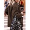 imagePRETTYGARDEN Womens Winter Faux Fur Coats Long Sleeve Lapel Button Down Pockets Fleece Sherpa Jacket Casual Trendy OuterwearCoffee