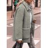 imagePRETTYGARDEN Womens Winter Faux Fur Coats Long Sleeve Lapel Button Down Pockets Fleece Sherpa Jacket Casual Trendy OuterwearGrey