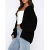 imagePRETTYGARDEN Womens Cardigan Sweaters 2025 Spring Fall Trendy Chunky Knit Outerwear Outfits Fashion Long Sleeve CardigansBlack