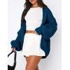imagePRETTYGARDEN Womens Cardigan Sweaters 2025 Spring Fall Trendy Chunky Knit Outerwear Outfits Fashion Long Sleeve CardigansDark Blue