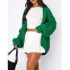 imagePRETTYGARDEN Womens Cardigan Sweaters 2025 Spring Fall Trendy Chunky Knit Outerwear Outfits Fashion Long Sleeve CardigansGreen