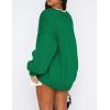 imagePRETTYGARDEN Womens Cardigan Sweaters 2025 Spring Fall Trendy Chunky Knit Outerwear Outfits Fashion Long Sleeve CardigansGreen