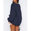 imagePRETTYGARDEN Womens Cardigan Sweaters 2025 Spring Fall Trendy Chunky Knit Outerwear Outfits Fashion Long Sleeve CardigansNavy