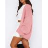 imagePRETTYGARDEN Womens Cardigan Sweaters 2025 Spring Fall Trendy Chunky Knit Outerwear Outfits Fashion Long Sleeve CardigansPink