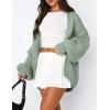 imagePRETTYGARDEN Womens Cardigan Sweaters 2025 Spring Fall Trendy Chunky Knit Outerwear Outfits Fashion Long Sleeve CardigansSage Green