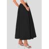 imagePRETTYGARDEN Womens Maxi Skirts 2025 Summer Trendy Ruffle High Waisted Casual Long Flowy Skirt with PocketsBlack