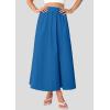 imagePRETTYGARDEN Womens Maxi Skirts 2025 Summer Trendy Ruffle High Waisted Casual Long Flowy Skirt with PocketsBlue