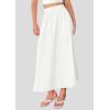 imagePRETTYGARDEN Womens Maxi Skirts 2025 Summer Trendy Ruffle High Waisted Casual Long Flowy Skirt with PocketsWhite