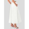 imagePRETTYGARDEN Womens Maxi Skirts 2025 Summer Trendy Ruffle High Waisted Casual Long Flowy Skirt with PocketsWhite