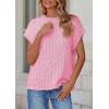 imagePRETTYGARDEN Womens Sweater Vest 2025 Summer Short Sleeve Tops Casual Crewneck Knit Pullover Trendy Spring OutfitsPink