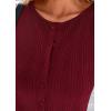imagePRETTYGARDEN Womens Ribbed Tank Tops Summer 2025 Open Front Button Down Sleeveless Shirts Going Out Spring Fashion Vest TopsWine Red
