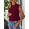 imagePRETTYGARDEN Womens Suit Vest Crop Tops 2025 Summer Dressy Business Casual Work Office Clothes Trendy Blazer WaistcoatWine Red