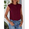 imagePRETTYGARDEN Womens Suit Vest Crop Tops 2025 Summer Dressy Business Casual Work Office Clothes Trendy Blazer WaistcoatWine Red