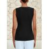 imagePRETTYGARDEN Womens Sleeveless Blazer Vest Summer 2025 Trendy Button Down Business Suit Vest Tops Outerwear WaistcoatBlack